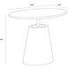 Kadin 22.75 X 19 inch Grey Outdoor Side Table