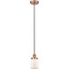 Edison Bell LED 5 inch Antique Copper Mini Pendant Ceiling Light