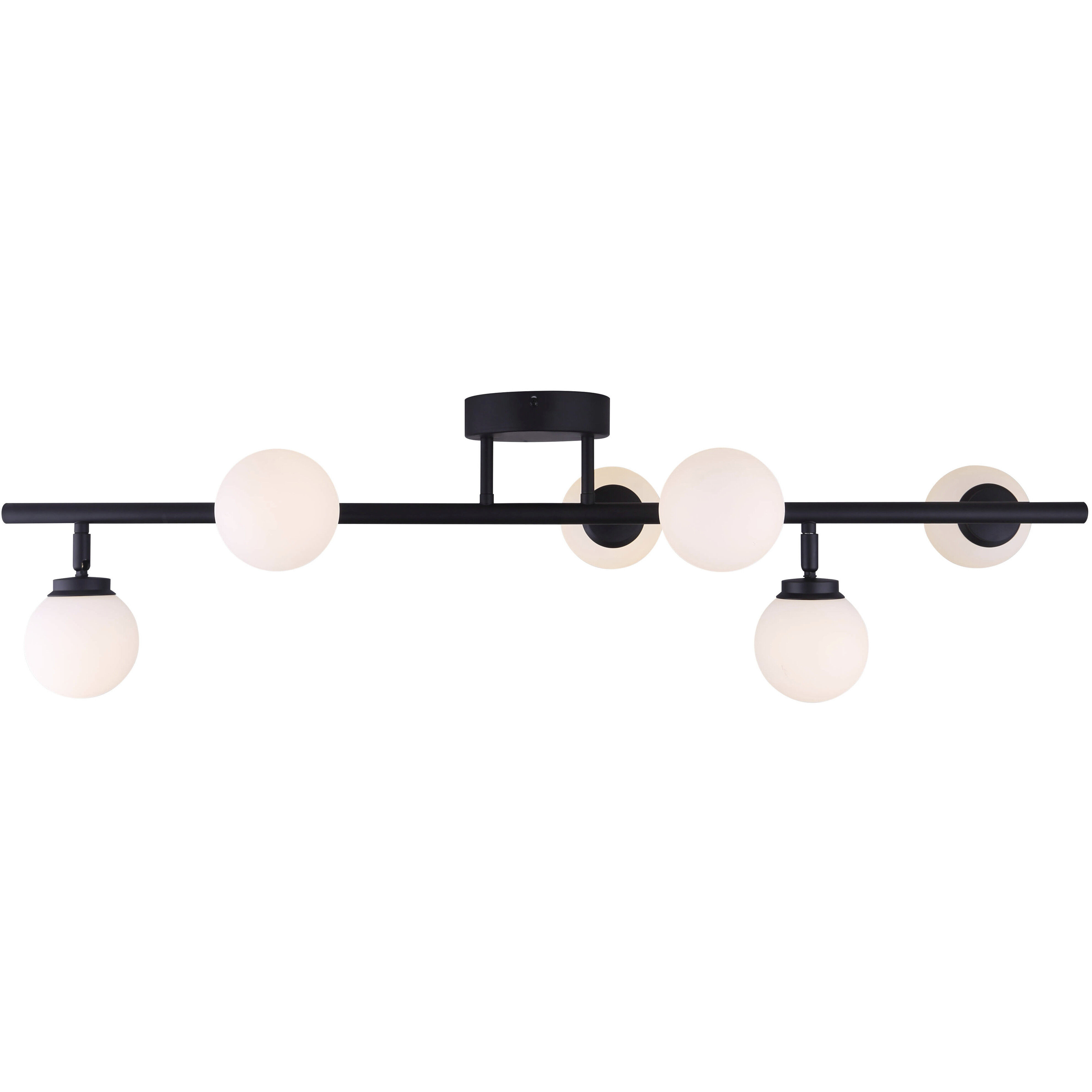 Poppy 7 Light Black Track Light Ceiling Light