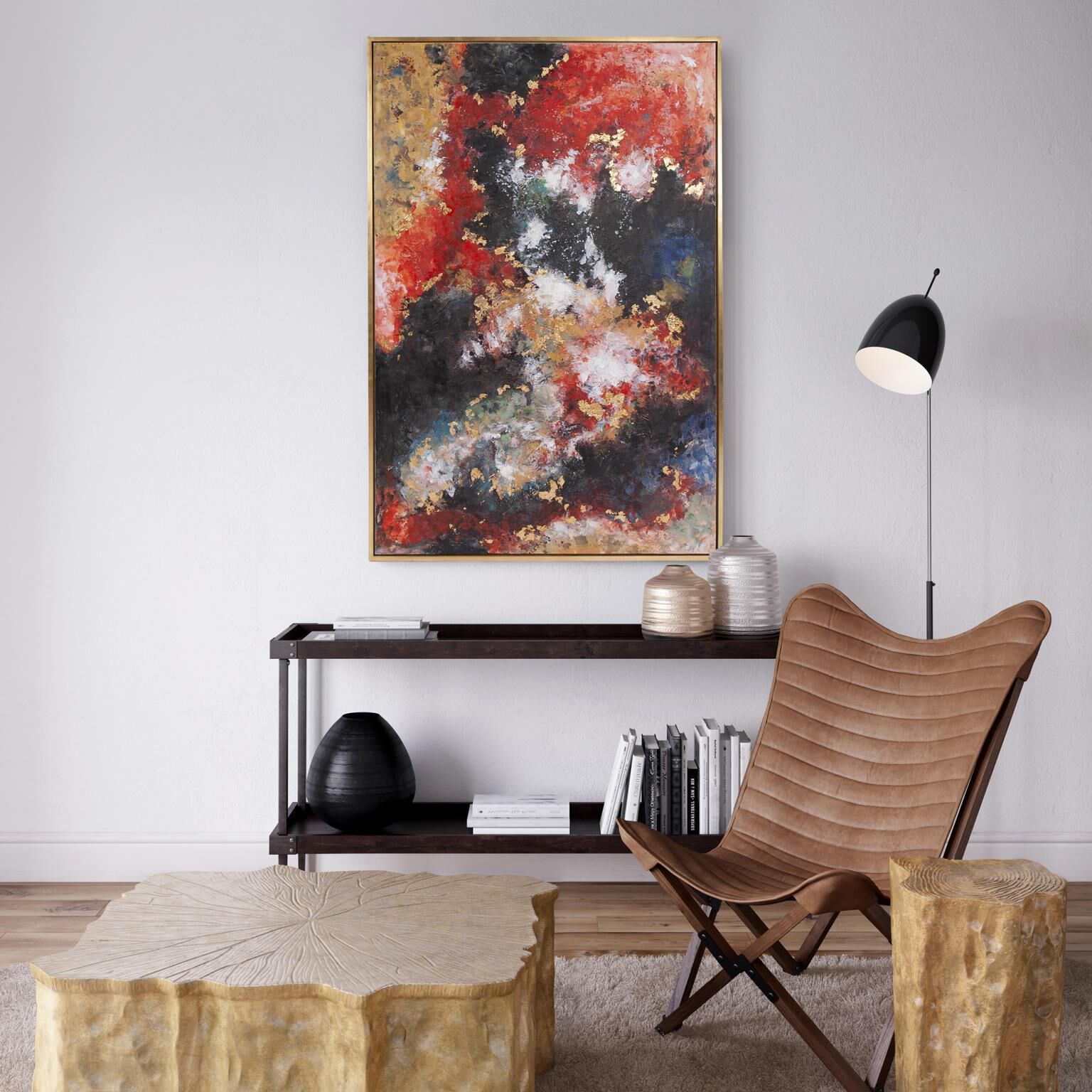 Gala Affair 61 X 41 inch Hand Painted Wall Art