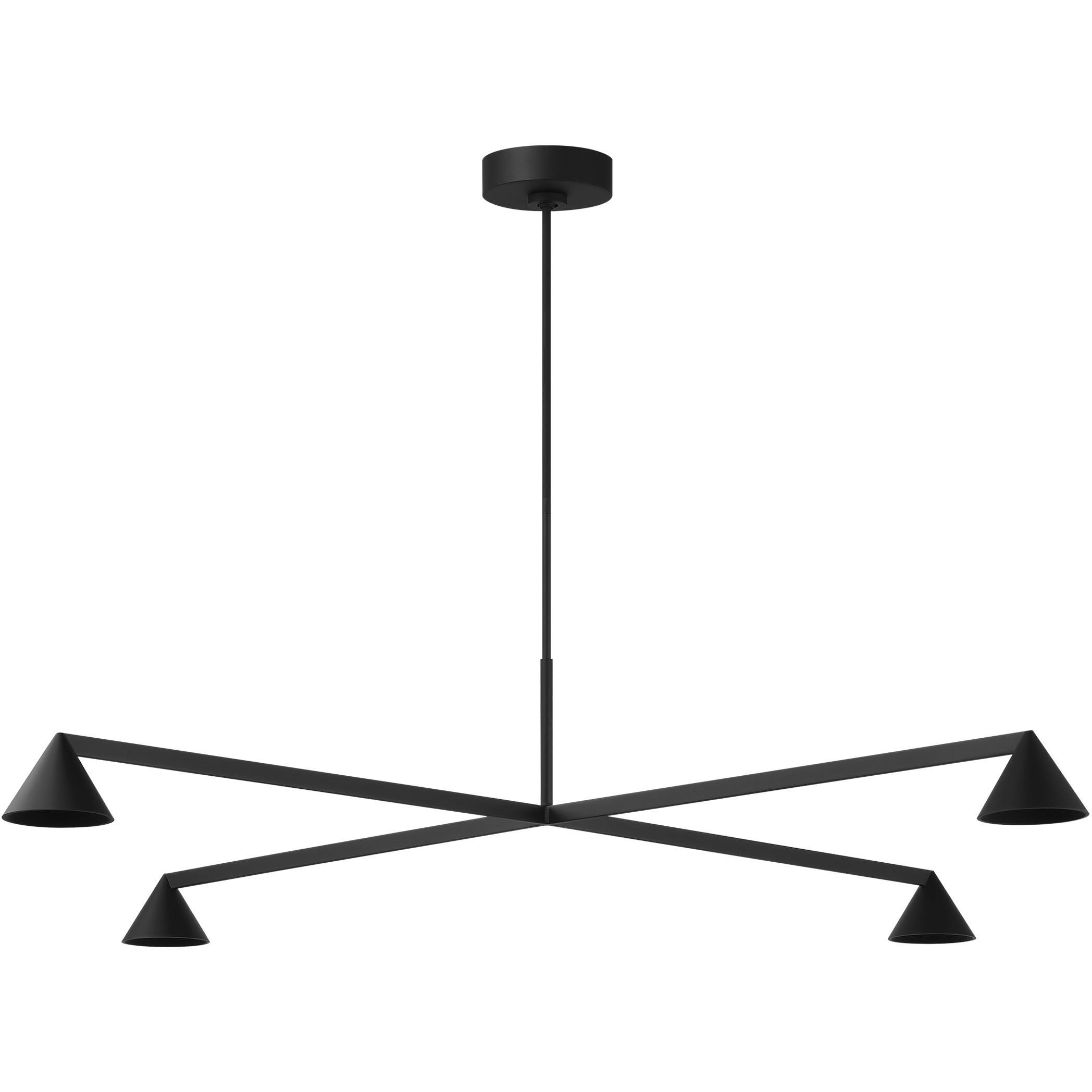 Sean Lavin Midrand LED 52 inch Nightshade Black Chandelier Ceiling Light