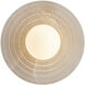 Dahlia LED 6 inch Vintage Brass Bath Vanity Light Wall Light in Vintage Brass and Alabaster