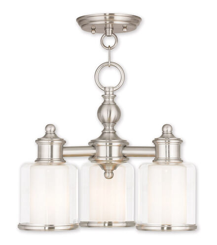 Middlebush 3 Light 16 inch Brushed Nickel Convertible Mini Chandelier/Ceiling Mount Ceiling Light