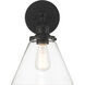 Barwell 1 Light 10 inch Coal Black Bath Vanity Light Wall Light