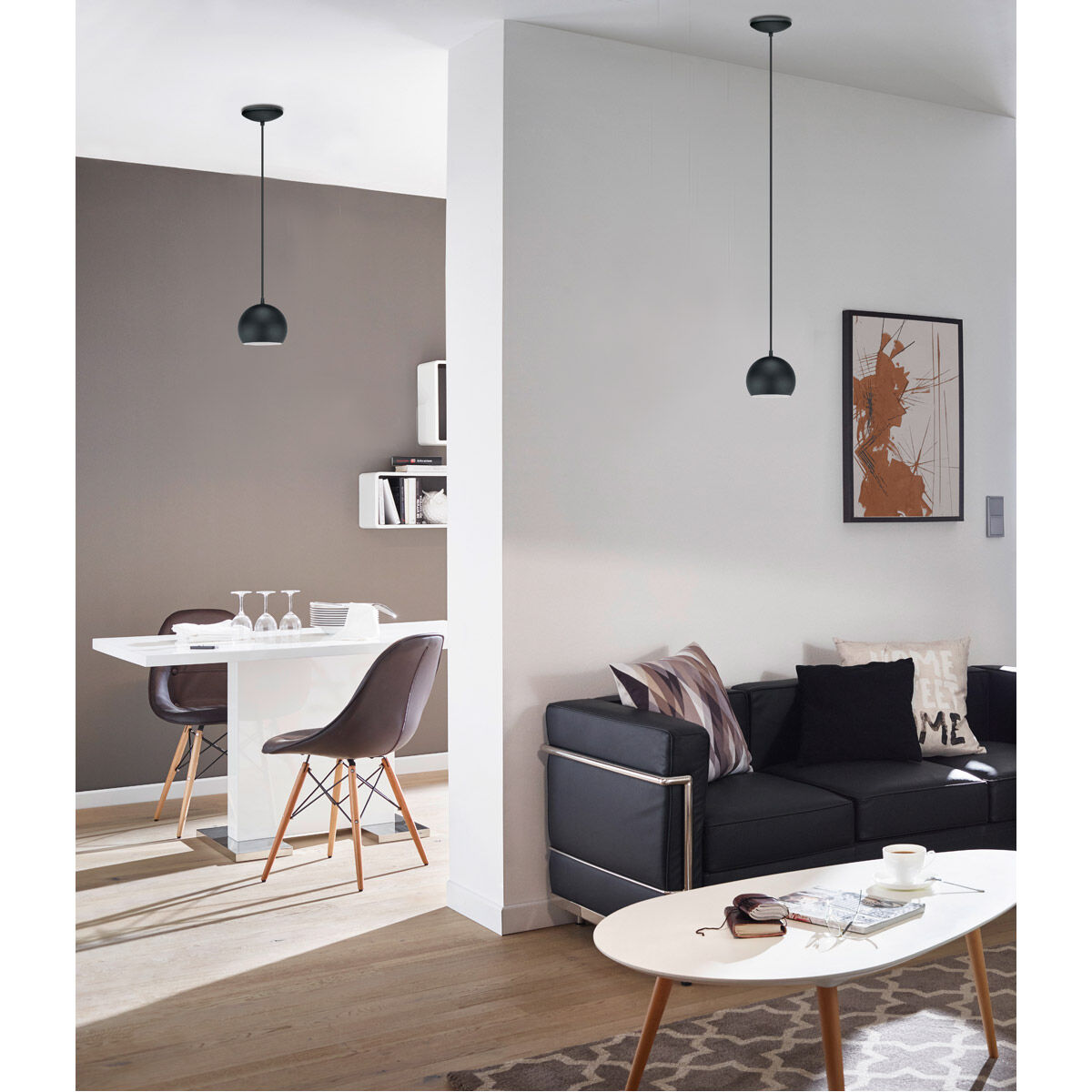 Petto 1 Light 6 inch Black Pendant Ceiling Light