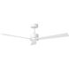 Rozzen 52 inch Matte White Indoor/Outdoor Ceiling Fan