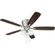 Wheeler 52 inch Brushed Polished Nickel with Driftwood/Walnut Blades Fan