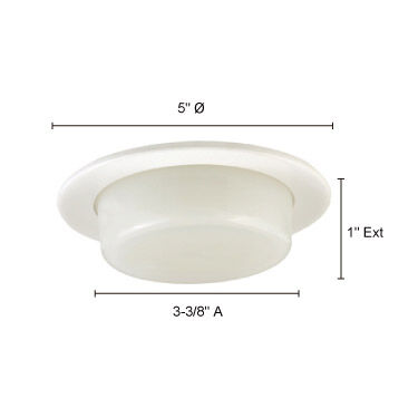 Signature White Recessed Lighting Trim