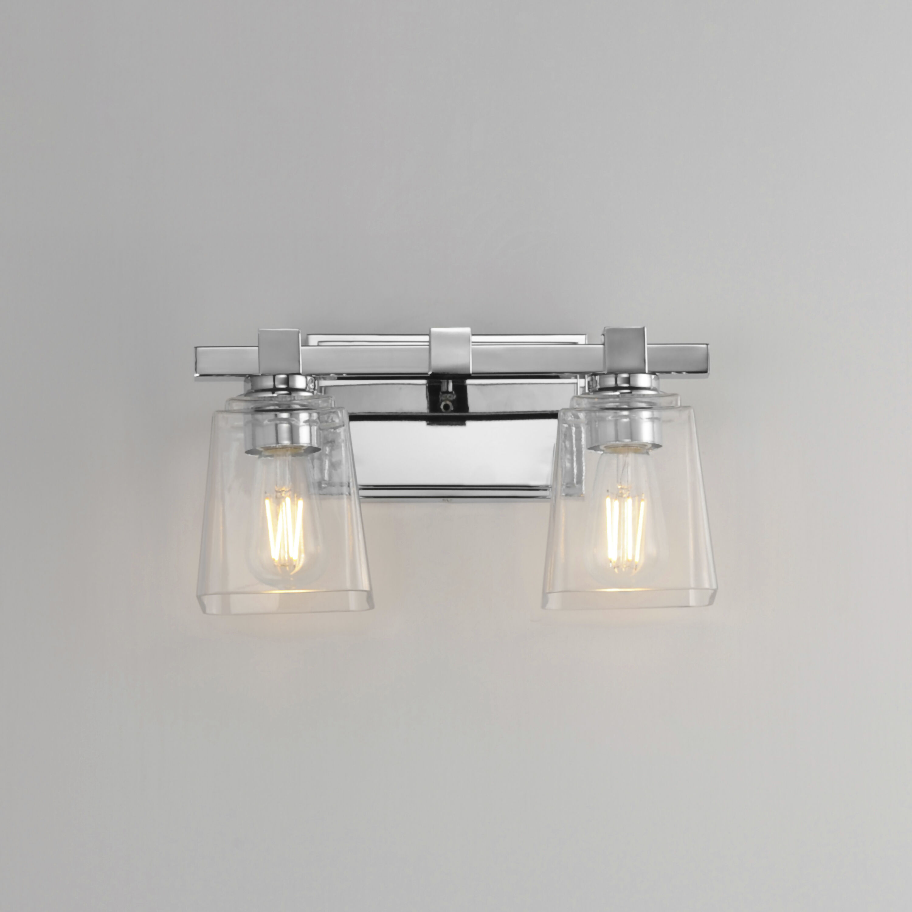 Cubos 2 Light 14 inch Polished Chrome Wall Sconce Wall Light