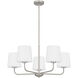 Gallagher 5 Light 28 inch Brushed Nickel Chandelier Ceiling Light