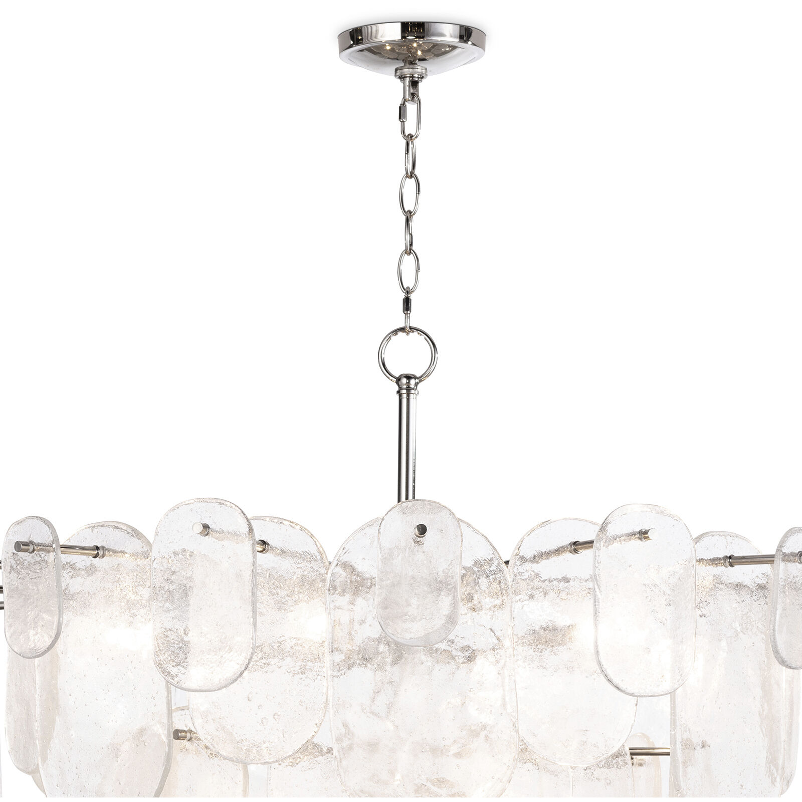 Echo 10 Light 37.5 inch Polished Nickel Chandelier Ceiling Light