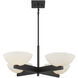 Fallon 4 Light 30 inch Matte Black Chandelier Ceiling Light, Essentials