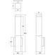 Square Column LED 20 inch Textured Gray Indoor-Outdoor Sconce
