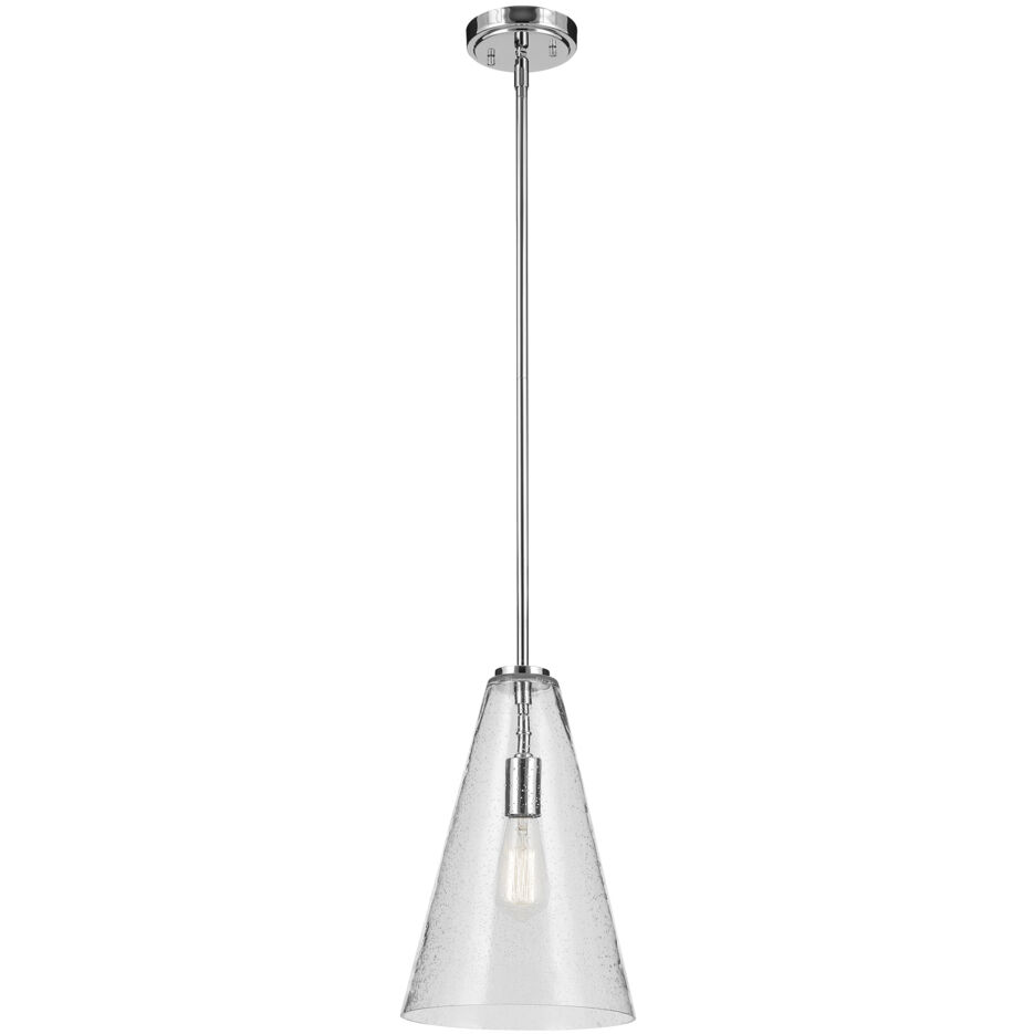 Everly 1 Light Chrome Pendant Ceiling Light