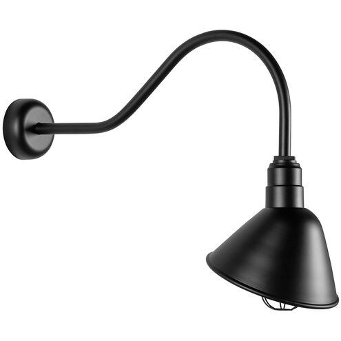 San Bruno 1 Light 11.69 inch Matte Black Wall Sconce Wall Light, RLM Essentials