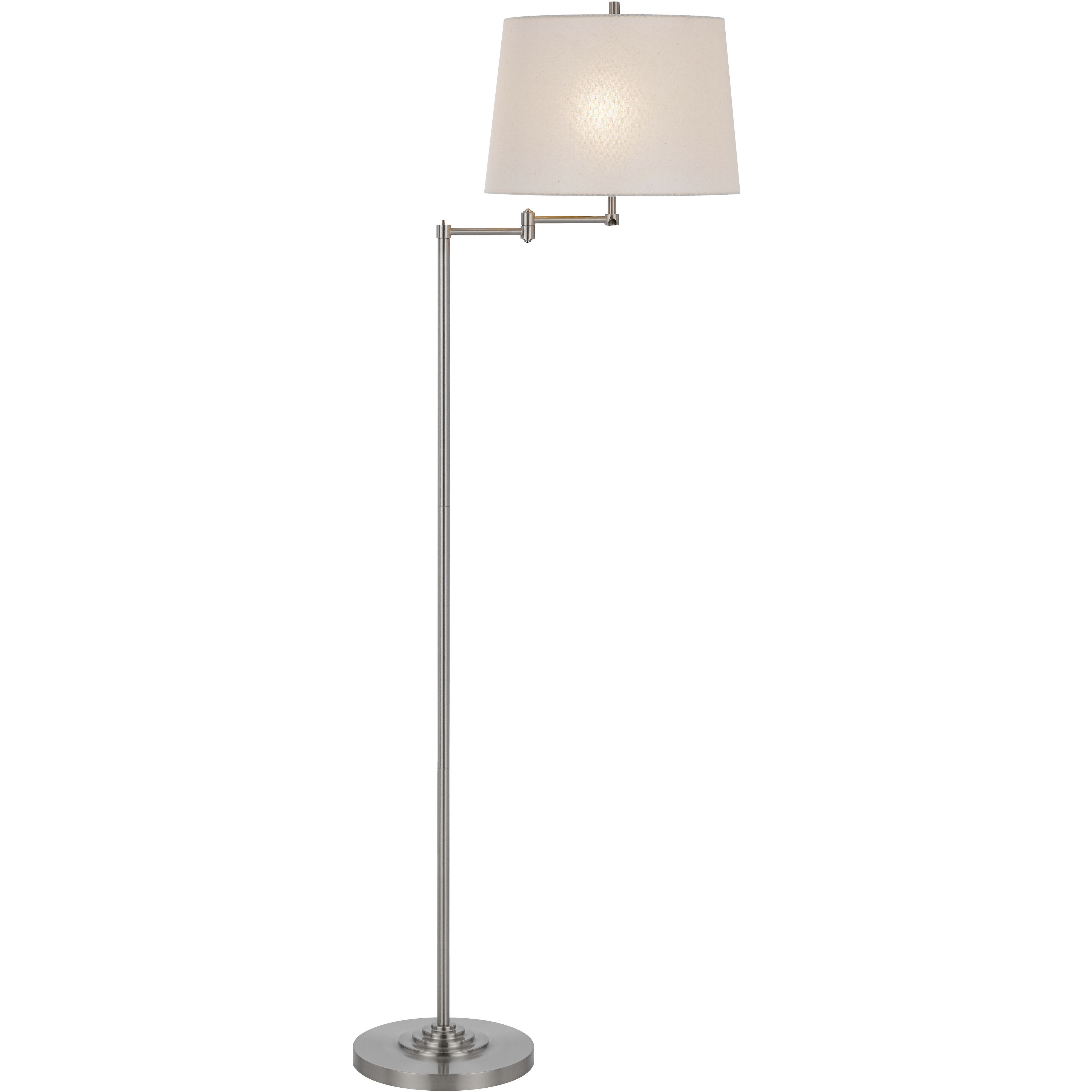 Colton 63 inch 150.00 watt Brushed Steel Floor Lamp Portable Light