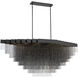 Bloomfield LED 28.5 inch Black Chandelier Ceiling Light