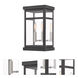 Hopewell 2 Light 12.75 inch Black Outdoor Wall Lantern