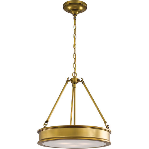 Harbour Point 3 Light 19 inch Liberty Gold Pendant Ceiling Light