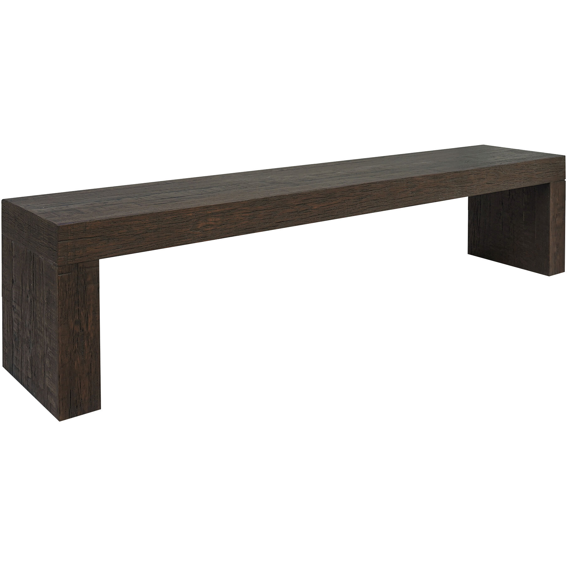 Evander Rustic Brown Dining Bench