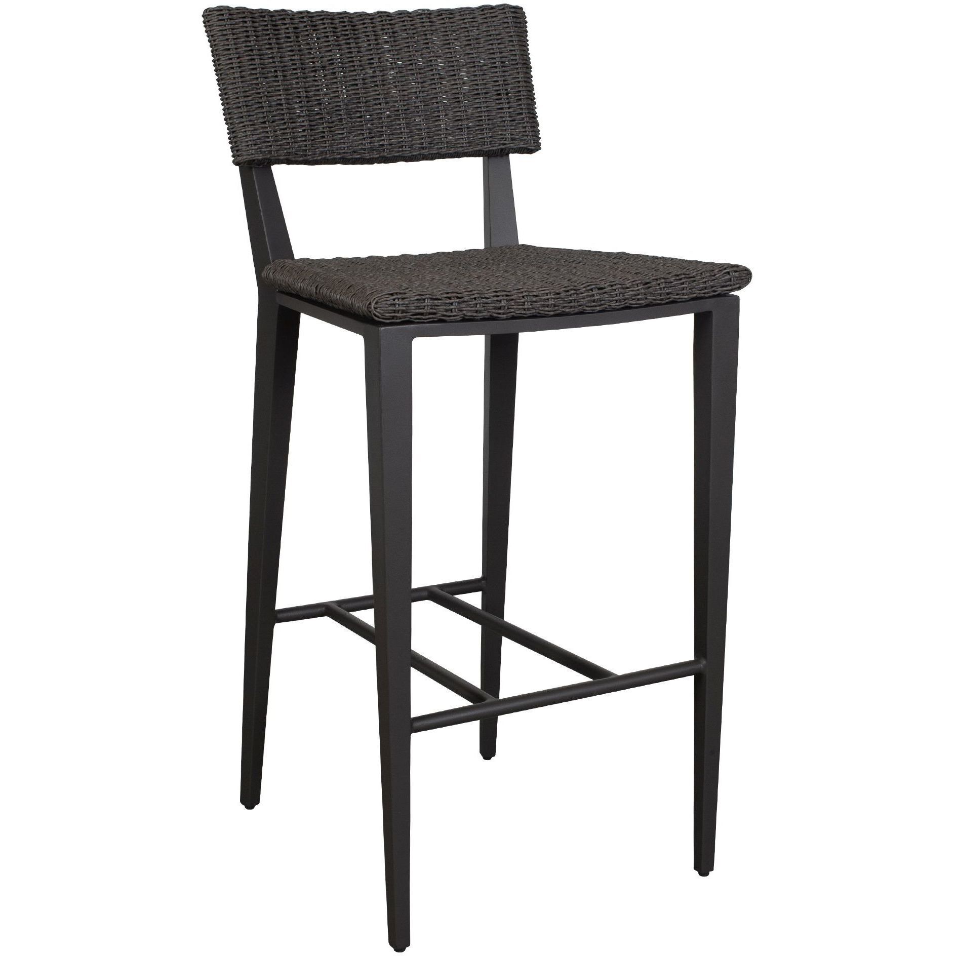 Calbas 42.25 inch Java Black and Mocha Outdoor Bar Stool