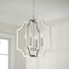 Courtney 4 Light 16 inch Brushed Nickel Foyer Ceiling Light