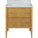 Santos 28 X 34 inch Sea Sand/Natural/White/Brushed Brass/Polished Nickel Vanity with Undermount Sink