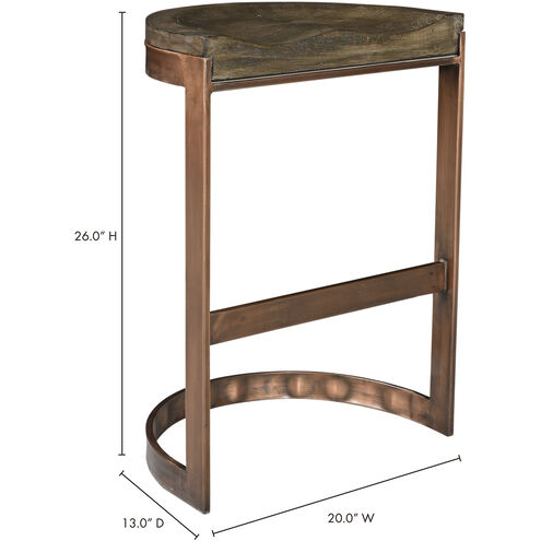Bancroft 26 inch Brown Counter Stool