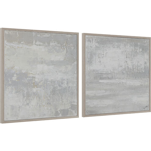 Heleni White/Grey Canvas Art, 2 Piece