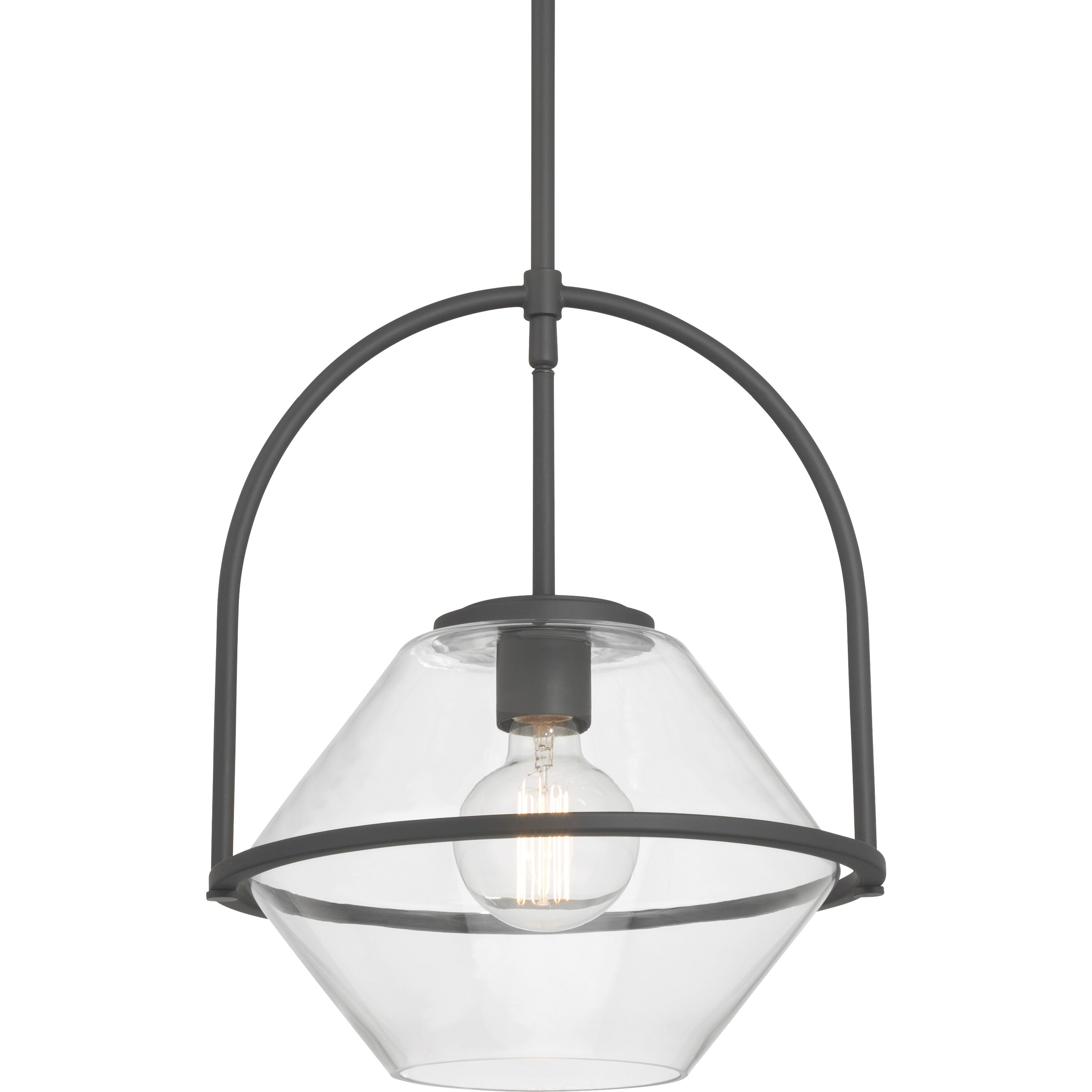 Coralyn 1 Light 13.25 inch Dark Matte Black Pendant Ceiling Light