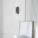 Kelly Wearstler Rousseau LED 4.25 inch Bronze Vanity Sconce Wall Light in Etched Crystal, Medium