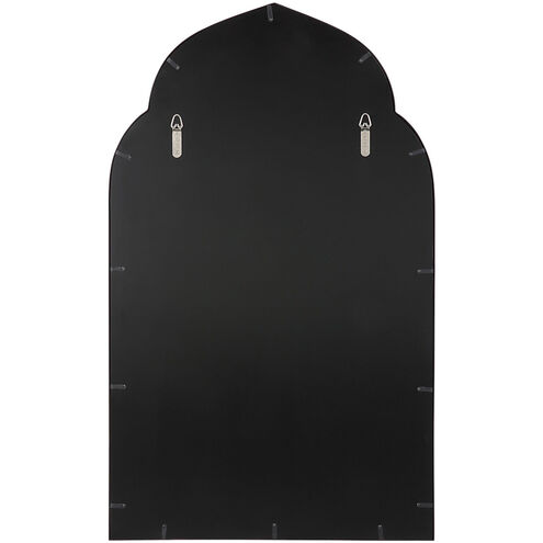 Kenitra 40 X 24 inch Matte Black Arch Wall Mirror