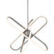 Valerius LED 21 inch Brushed Nickel Pendant Ceiling Light, dweLED