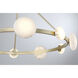 Zill LED 42.13 inch Lily Gold Chandelier Ceiling Light