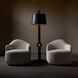 Boulder Sand and Bronze Lounge Chair, Right