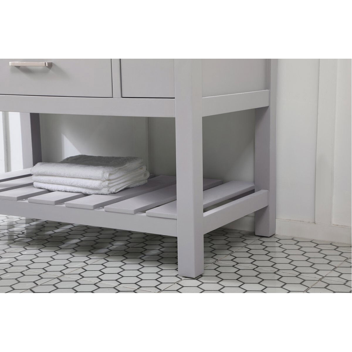 Clement 42 X 22 X 34 inch Grey Bathroom Vanity Cabinet