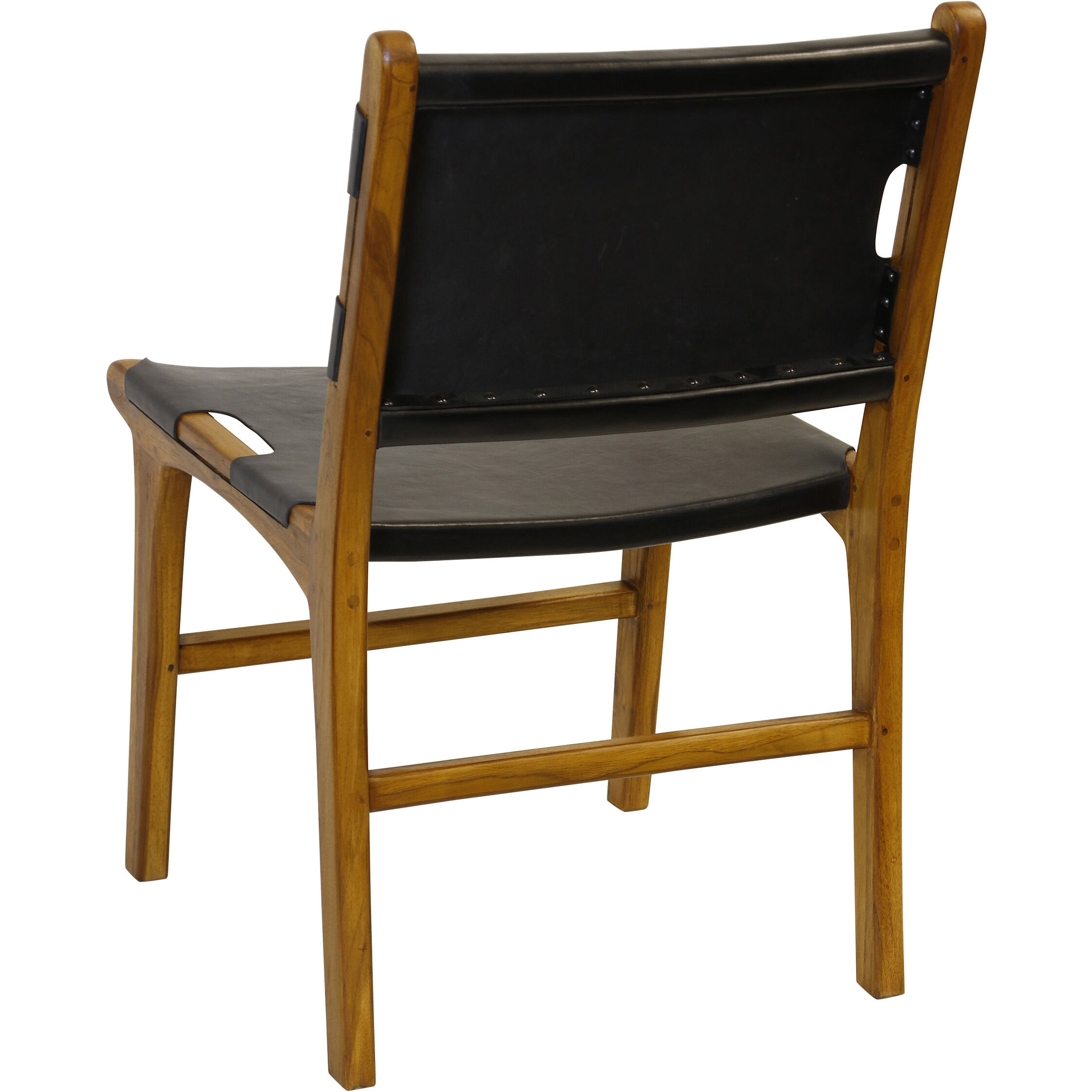 Steele Black and Natural Dining Chair
