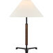 Ray Booth Amaya 20 inch 6.5 watt Weathered Iron and Dark Walnut Table Lamp Portable Light