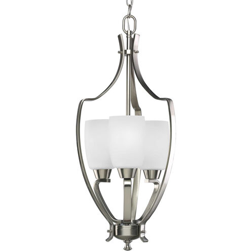 Wisten 3 Light 12 inch Brushed Nickel Foyer Pendant Ceiling Light