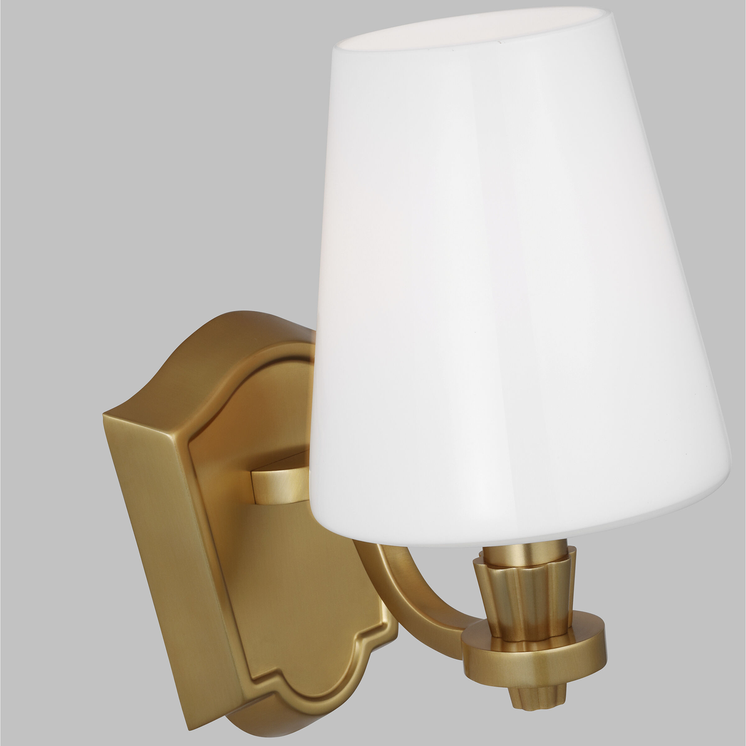 AH by Alexa Hampton Paisley Vanity Light Wall Light in Burnished Brass