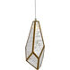 Glace 36 Light 35 inch Painted Silver/Antique Brass Multi-Drop Pendant Ceiling Light