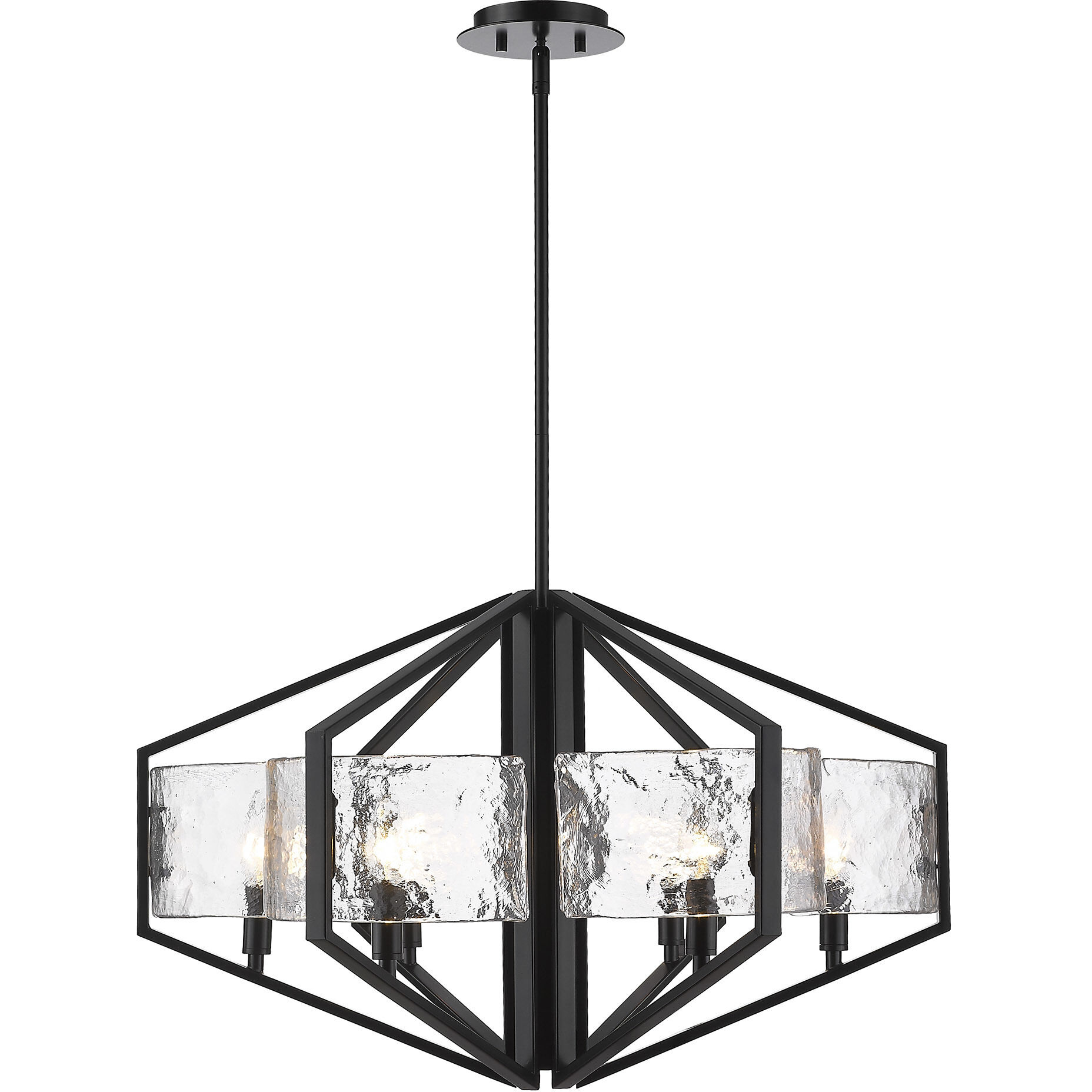 Varsha 27.5 inch 60.00 watt Matte Black Chandelier Ceiling Light