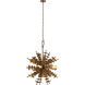 Sigma 4 Light 28 inch Autumn Brass Chandelier Ceiling Light