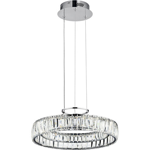 Annette LED 17.5 inch Chrome Chandelier Ceiling Light