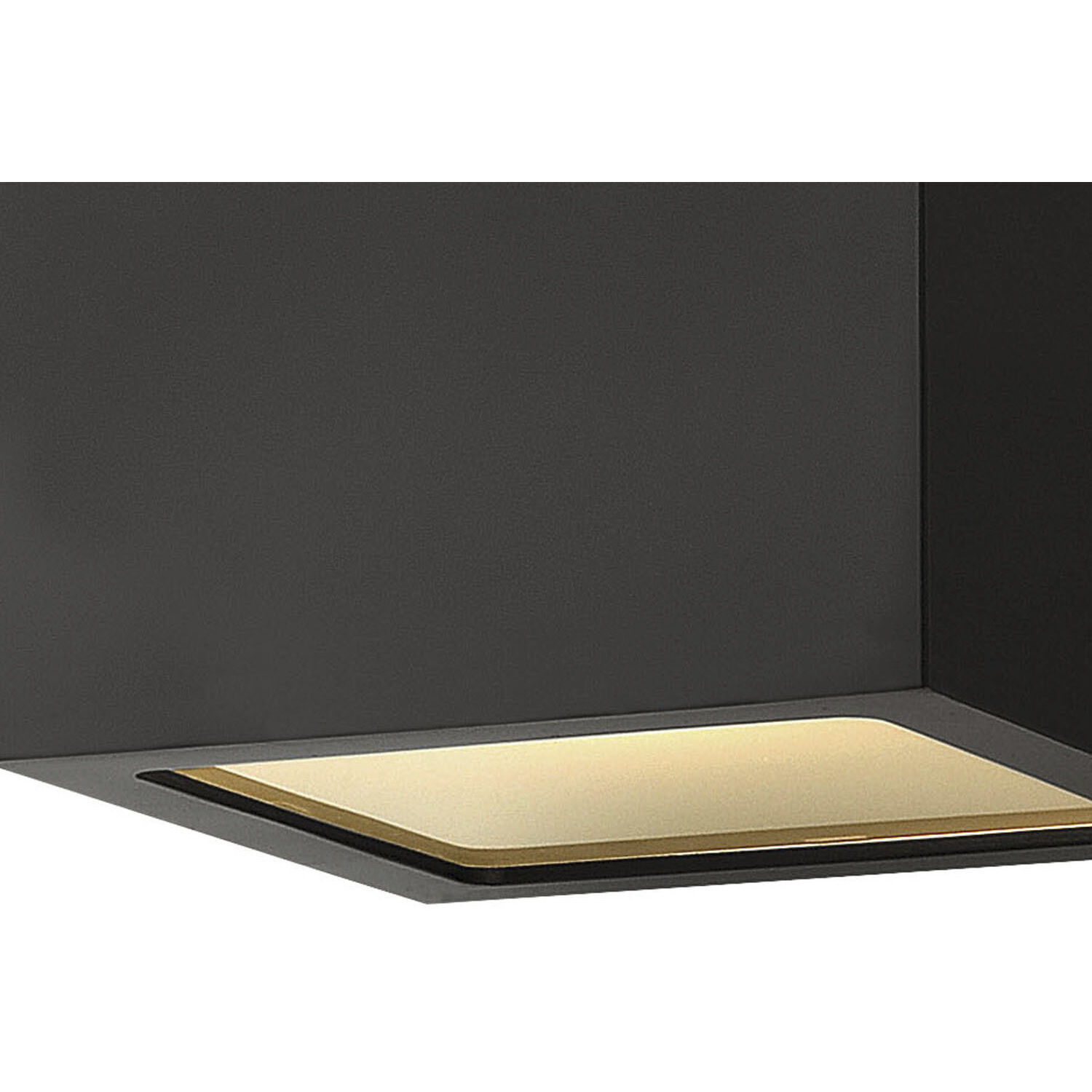 Kube LED 6 inch Satin Black Outdoor Flush Mount