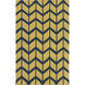 Fallon 36 X 24 inch Olive, Navy Rug