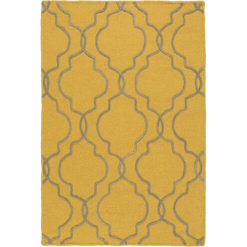 Seabrook 36 X 24 inch Mustard, Medium Gray Rug