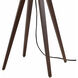 Quattro 31 inch 23 watt Dark Walnut Wood and Weathered Brass Table Lamp Portable Light