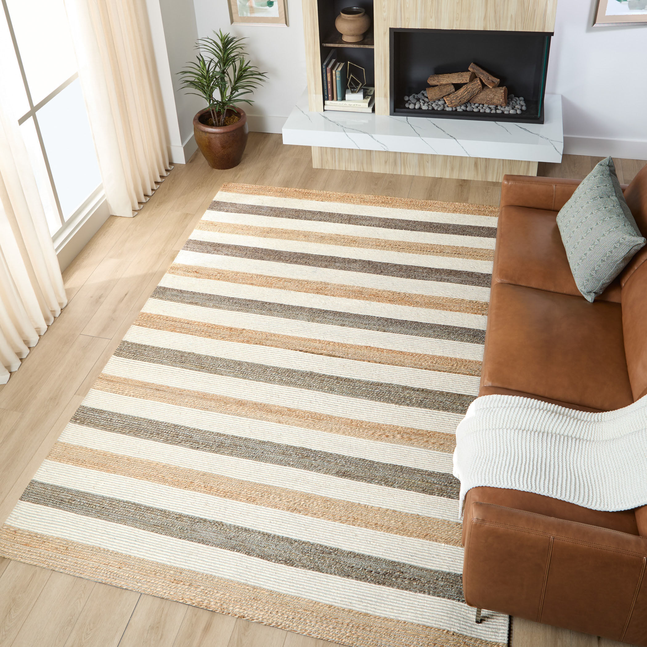 Natural Luxe 36 X 24 inch Neutral Rug in 2 x 3