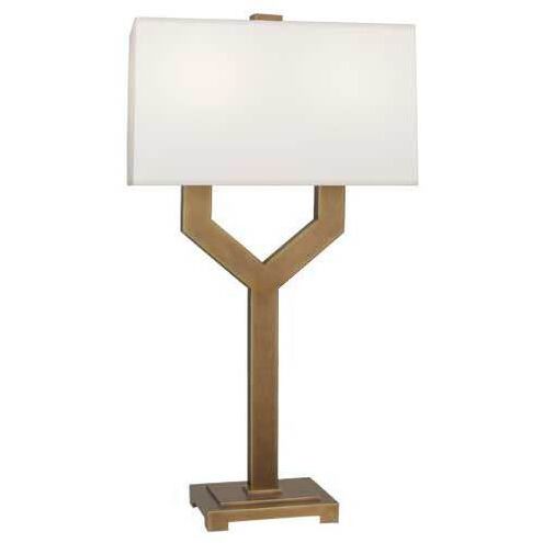 Valerie 34.25 inch 100.00 watt Vintage Brass Table Lamp Portable Light in Fondine